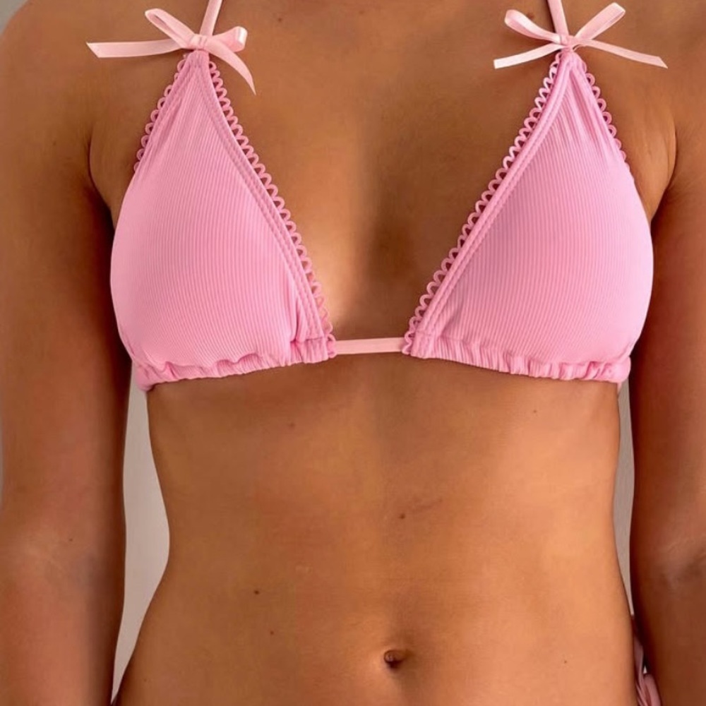 Pink Triangle Bikini Set